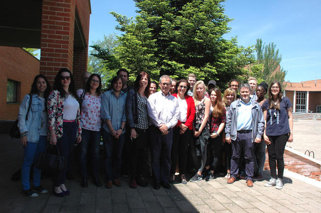 Imagen:  Estudiantes alemanes visitan la Facultad de Educación de Albacete
