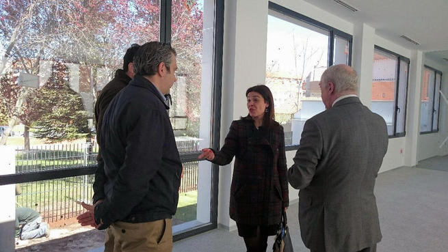 Imagen: La alcaldesa de Ciudad Real visita las obras  de la nueva sede del Colegio de Abogados