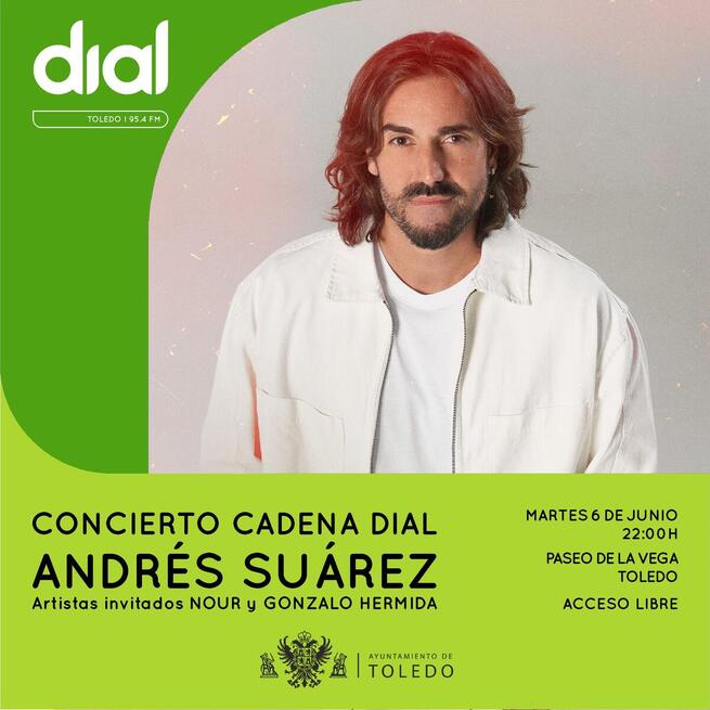 Andrés Suarez actuará este martes gratis en ‘La Vega’ dentro de las propuestas del Ayuntamiento para celebrar el Corpus 