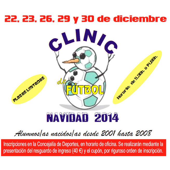 imagen de La Escuela Municipal de Fútbol Base organiza una nueva edición del Clinic de Fútbol de Navidad