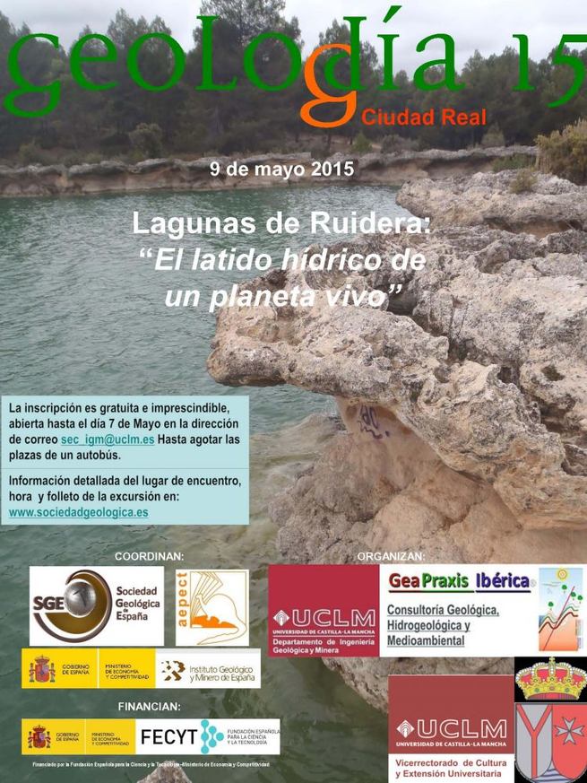 Imagen: Las Lagunas de Ruidera son el espacio elegido por la UCLM para celebrar en Ciudad Real el Geolodía 2015