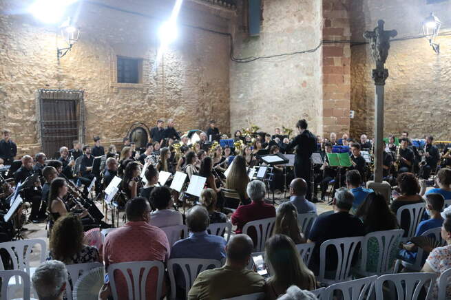 La banda de música de Manzanares amenizó la Feria y Fiestas 2022 con sus actuaciones