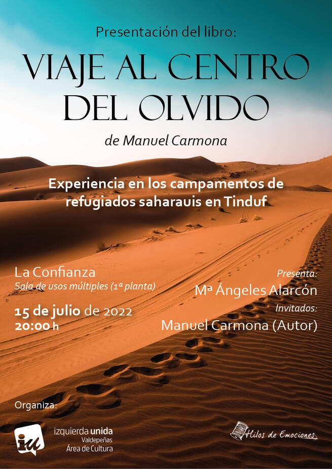 Manuel Carmona presenta en Valdepeñas su segundo libro "Viaje al Centro del Olvido"