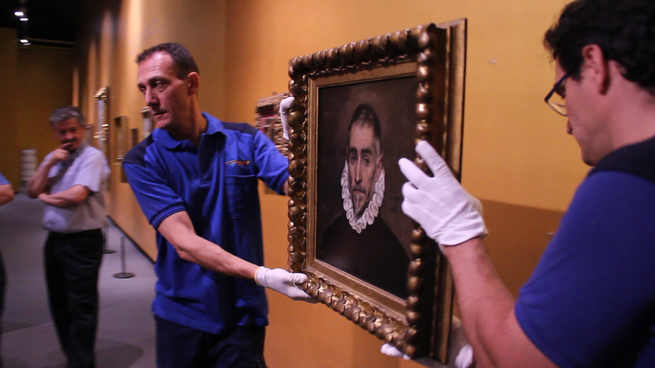 Fotogalería: Comienza el desmontaje de "El Griego de Toledo"