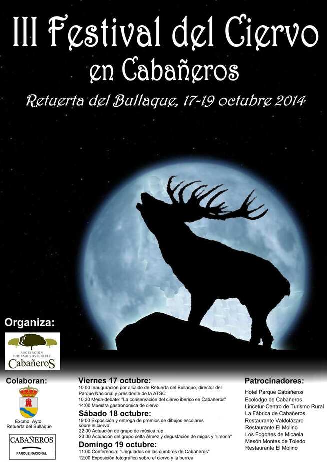 imagen de El III Festival del Ciervo en Cabañeros no cuenta con el apoyo del Gobierno de Castilla-La Mancha