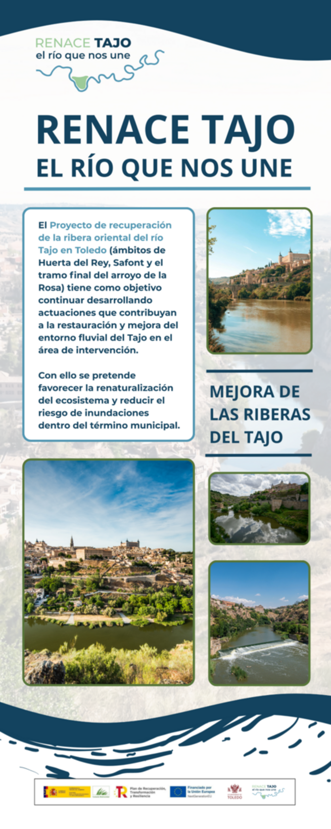 El Centro Cívico de Buenavista acoge la exposición divulgativa sobre el proyecto ‘Renace Tajo’