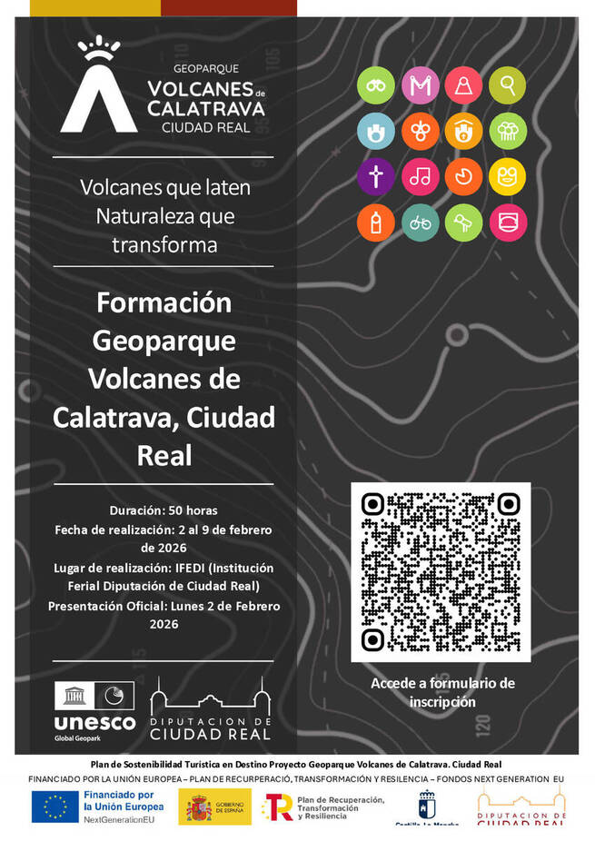 La Diputación de Ciudad Real realiza una nueva formación sobre el Geoparque Volcanes de Calatrava dirigida al sector turístico