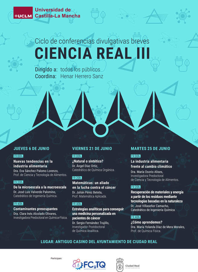 La UCLM programa este mes en Ciudad Real un ciclo de charlas divulgativas para acercar la ciencia a la sociedad