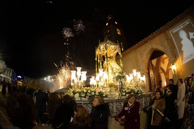 El cielo de Corral de Calatrava vuelve a iluminarse en honor a la Virgen de la Paz