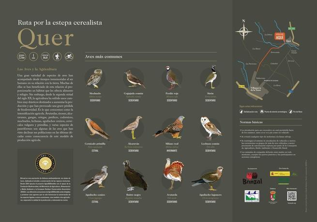 Imagen: La I Ruta Ornitológica de Quer, primer paso del ambicioso proyecto setero de turismo medioambiental