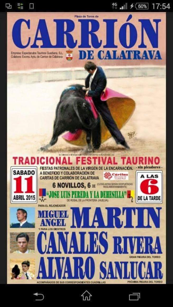 Imagen: Carrión celebrará su Festival Taurino este sábado a las 6, si el tiempo no lo impide, tras aplazarse por la lluvia el pasado lunes 
