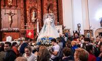 Pozuelo de Calatrava despide con emoción a la Virgen de los Santos en su regreso al Santuario