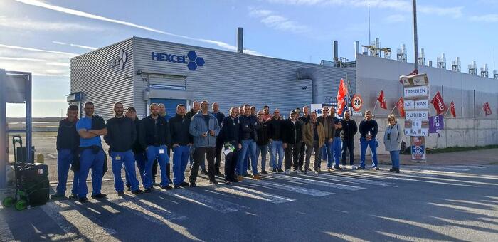 La plantilla de Hexcel Fibers Illescas vuelve a la huelga de nuevo con un seguimiento unánime