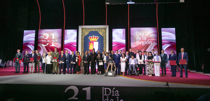 Las personas reconocidas en el Día de Castilla-La Mancha apelan a los valores de la región para convivir en “una sociedad pacífica desde la tolerancia y la inclusión”