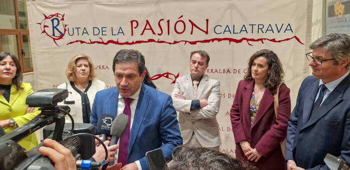 Valverde subraya la unidad institucional para lograr la declaración internacional de la Ruta de la Pasión Calatrava
