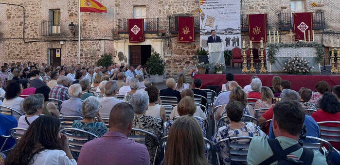 Agudo conmemora los 450 años del culto a la Virgen del Rosario con actos simbólicos y participación vecinal