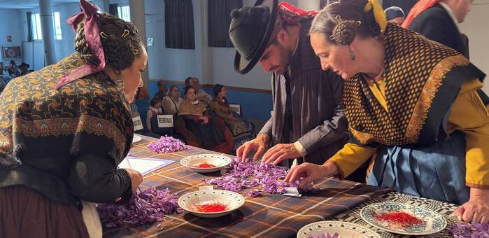 Santa Ana corona al Jardín Botánico en su fiesta del azafrán