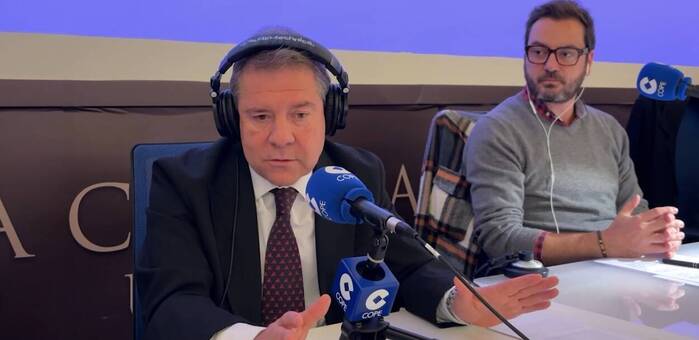 García-Page analiza claves políticas en Herrera en COPE con Carlos Herrera: Leire Díez, pactos y estabilidad gubernamental