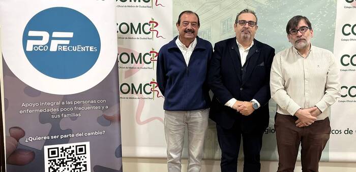 El Colegio de Médicos de Ciudad Real y la Asociación Poco Frecuentes firman un convenio para impulsar la formación y divulgación sobre enfermedades raras