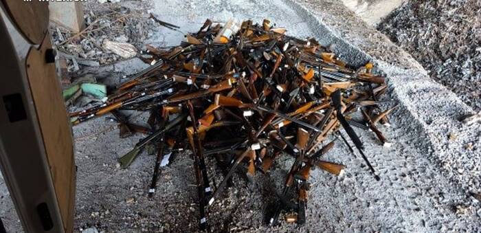 La Guardia Civil destruye 800 armas de fuego y blancas en Ciudad Real para garantizar la seguridad ciudadana