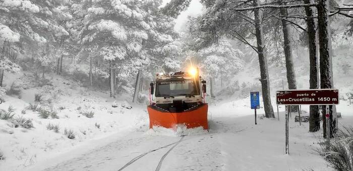 La red provincial de carreteras de Albacete se normaliza tras el temporal con el operativo especial de la Diputación