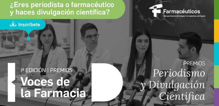 El Consejo General de Colegios Farmacéuticos convoca los primeros Premios 'Voces de la Farmacia' con 2.500 euros por categoría