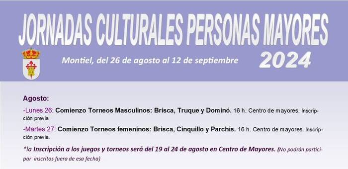 Montiel (Ciudad Real) celebra sus Jornadas Culturales dirigidas a personas mayores
