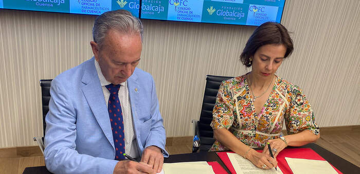 La Fundación Globalcaja Cuenca colabora con el Colegio de Farmacéuticos para impulsar actividades formativas y de difusión