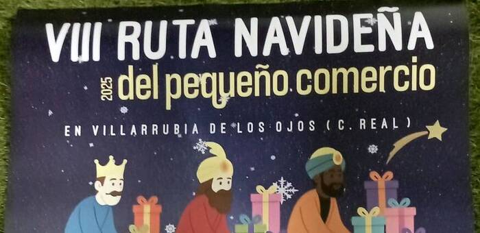 La 8ª Ruta Navideña del Pequeño Comercio de Villarrubia de los Ojos ofrece más de 2.000 euros en cheques y otros premios