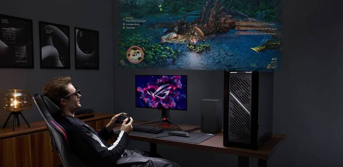 ASUS Republic of Gamers lanza las ROG XREAL R1, las primeras gafas de realidad aumentada para gaming con pantalla espacial a 240 Hz