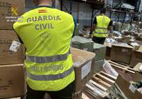 La Guardia Civil interviene más de 73.900 prendas falsificadas valoradas en 1,4 millones de euros en una nave industrial de Toledo