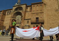 La bandera Calatrava ya anuncia la cita de Manzanares con el medievo La bandera Calatrava ya anuncia la cita de Manzanares con el medievo