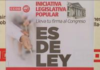 imagen de UGT y CCOO recogen firmas para promover una Iniciativa Legislativa Popular que garantice una prestación mínima  Imagen: UGT y CCOO recogen firmas para promover una Iniciativa Legislativa Popular que garantice una prestación mínima